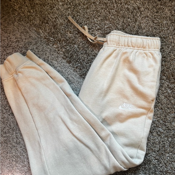 Nike Pants - Nike Cream Cozy Fleece Joggers